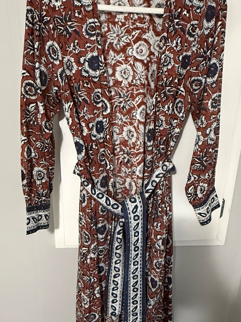 155. Revolve $258 Cleobella Sienna Block Print Women's Madi Dress/Duster XS